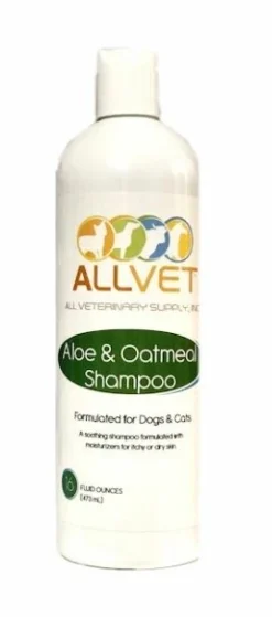 Allvet Aloe & Oatmeal Shampoo 16oz