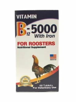 B12-5000 With Iron For Roosters 60 Tabs