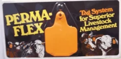 Perma Flex Cattle Ear Tags, Blank, XL Size,25pk