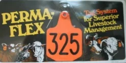 Perma Flex Cattle Ear Tags, Small ,Numbered, 25pk
