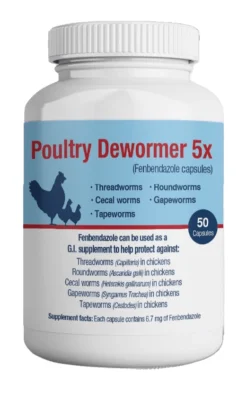 Poultry Dewormer 5x, 50ct
