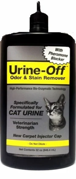 Urine Off Odor & Stain Remover For Cats 32oz